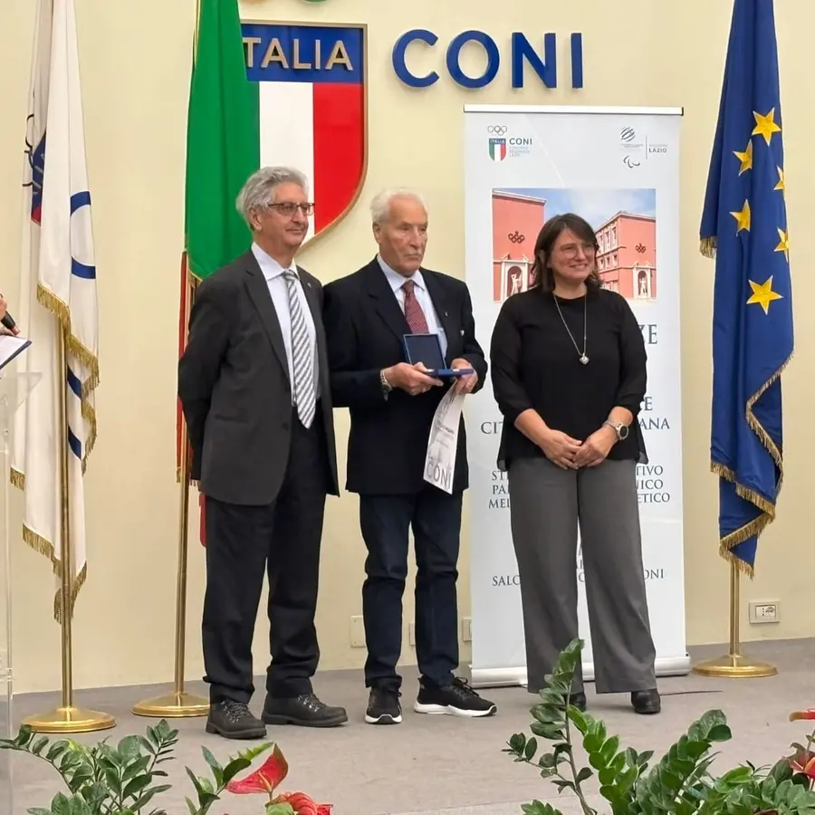 Emozione speciale per Fiorentino: premiato dal Coni con la Stella d’Argento