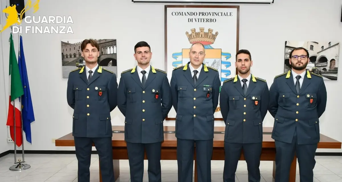 Guardia di Finanza: 8 nuovi ispettori assegnati al comando provinciale di Viterbo