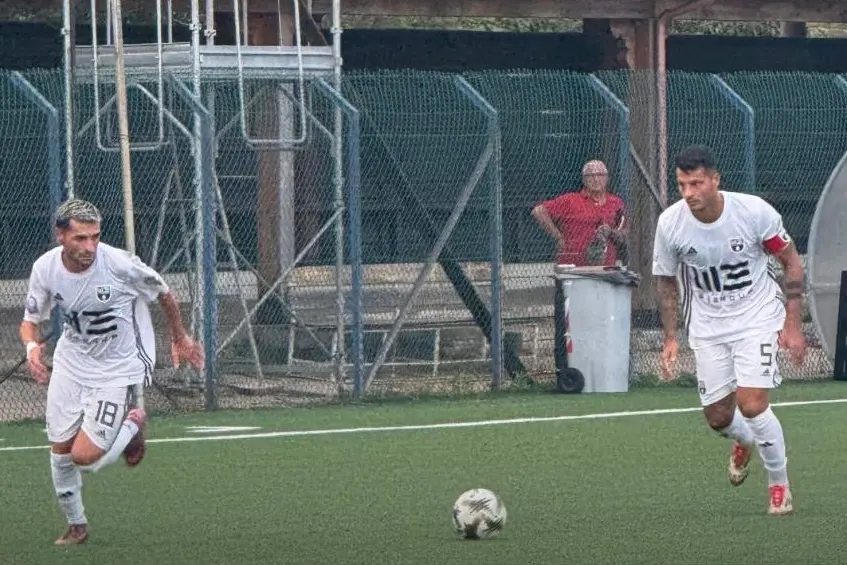 I bianconeri durante una fase di gioco
