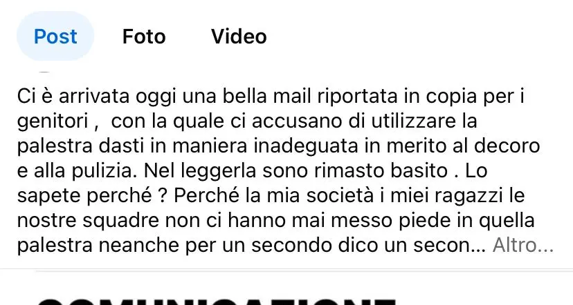 Tarquinia, la scuola redarguisce la Basket Pegaso, ma è un errore