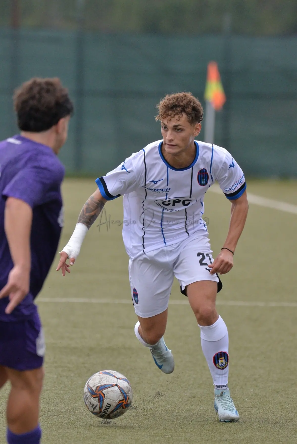 Nicolò Cesaroni, 22 anni, è lui il match winner (Foto De Luca)