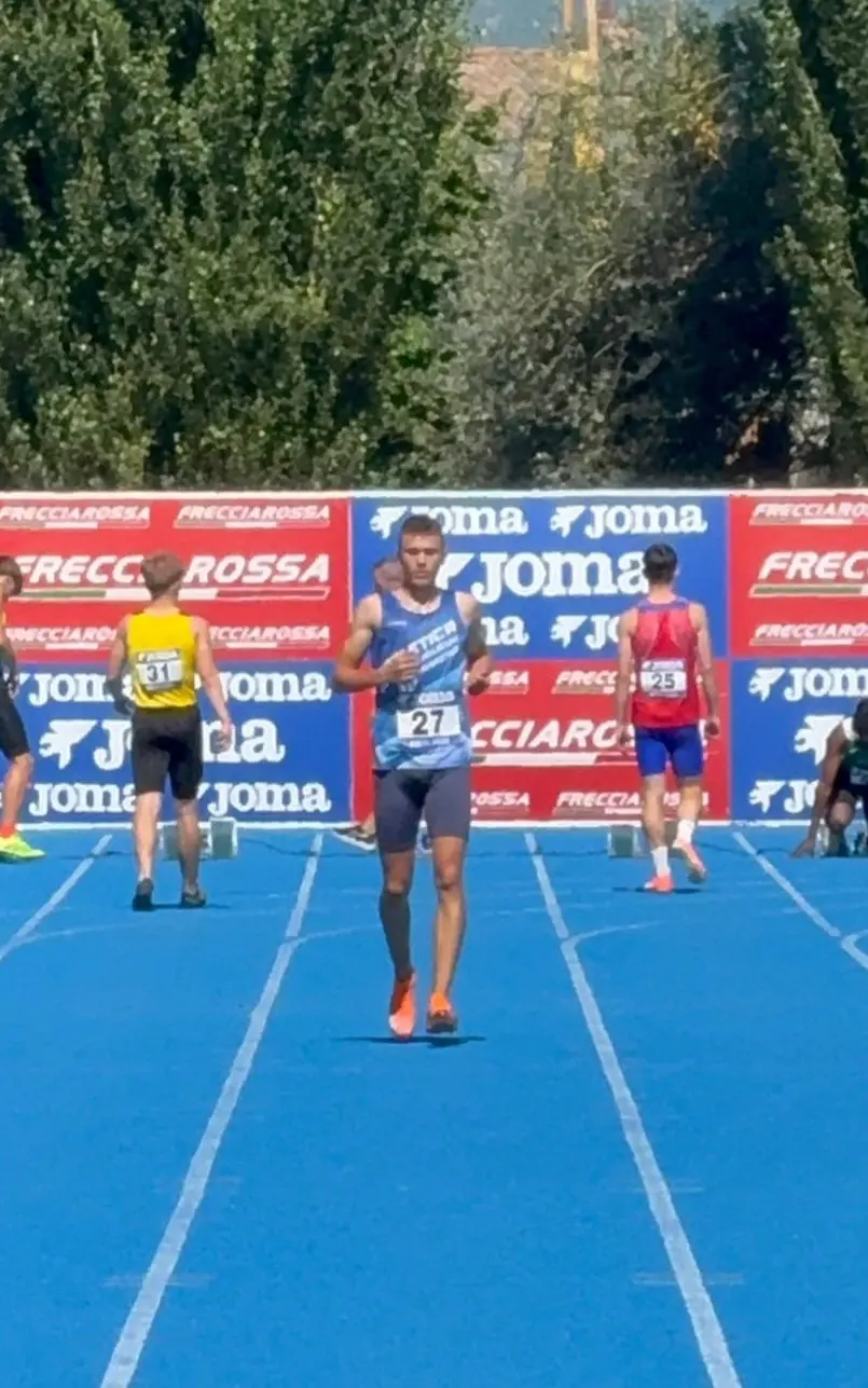 Campionati italiani Allievi, Artem Shablii è inarrestabile: la freccia di Fiumicino è argento nei 100 metri