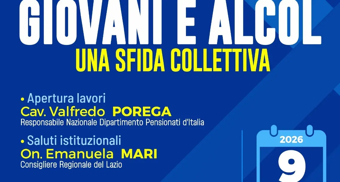 Emergenza giovani e alcool: incontro di informazione a Civitavecchia