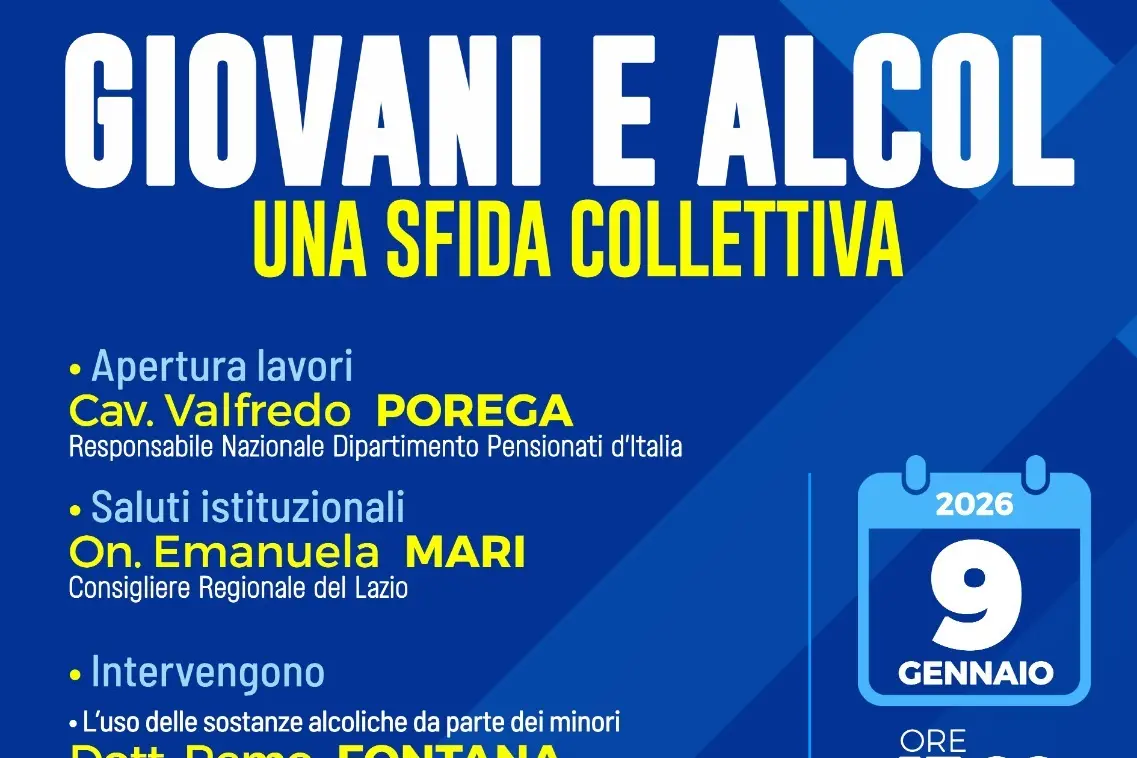 Emergenza giovani e alcool: incontro di informazione a Civitavecchia
