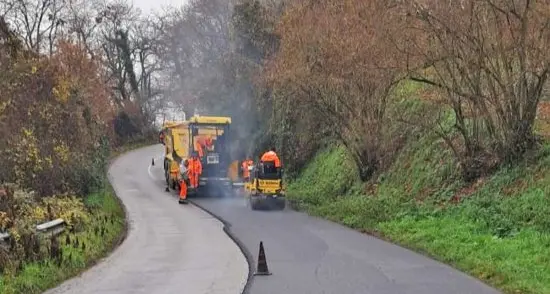 Partiti i lavori di asfaltatura sulla Valleranese
