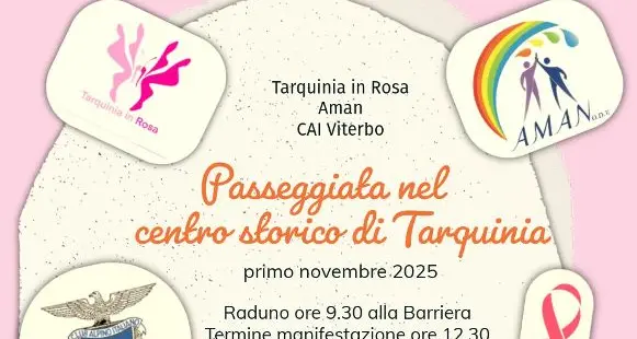 Tarquinia, il Cai invita alla camminata in rosa