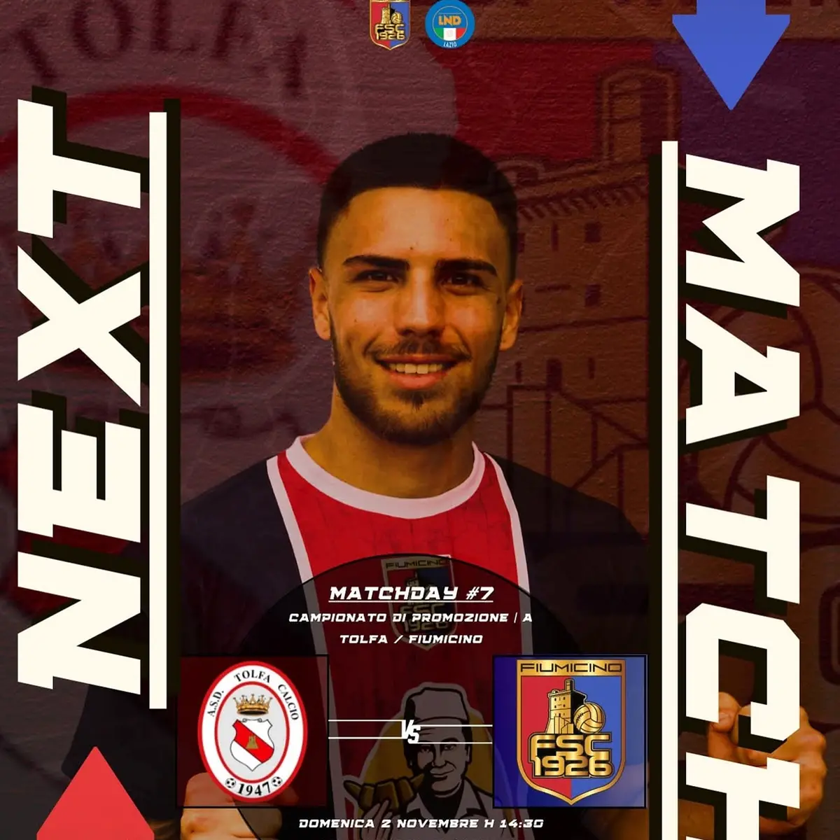 Fiumicino di scena in collina