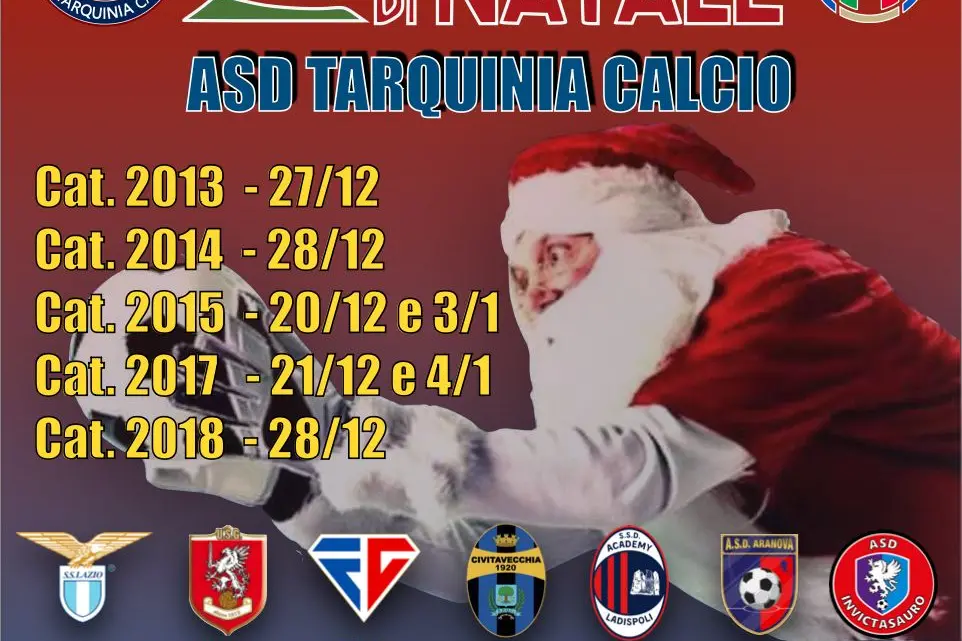 A Tarquinia i Tornei di Natale: 48 squadre e oltre 500 giovani atleti al Centro “Liviano Bonelli”
