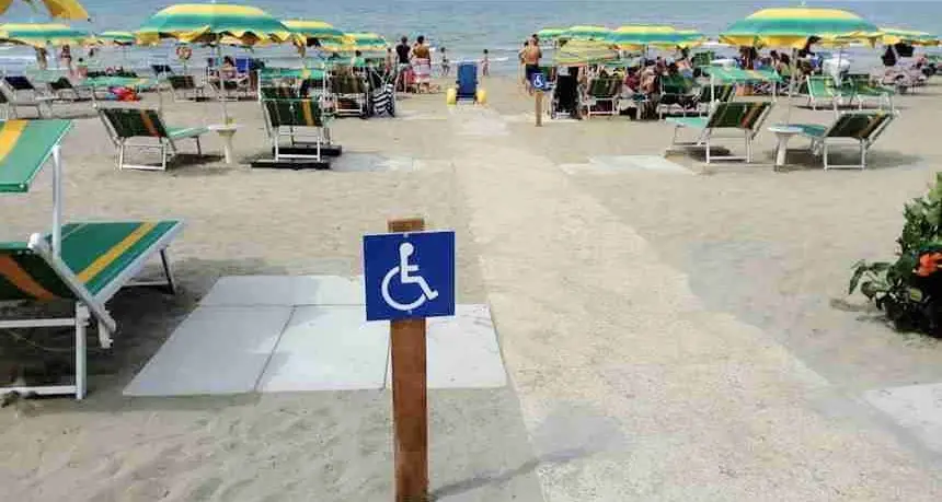 La spiaggia dell’ex Colonia Marina a Santa Severa dedicata ai disabili