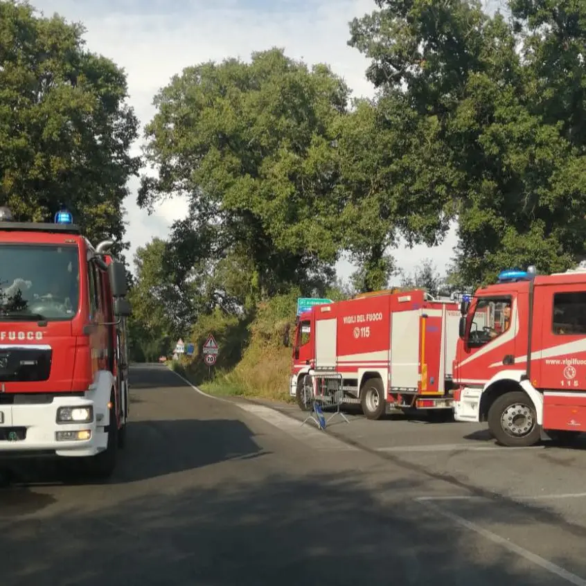 Vitorchiano: prima l’esplosione poi l’incendio