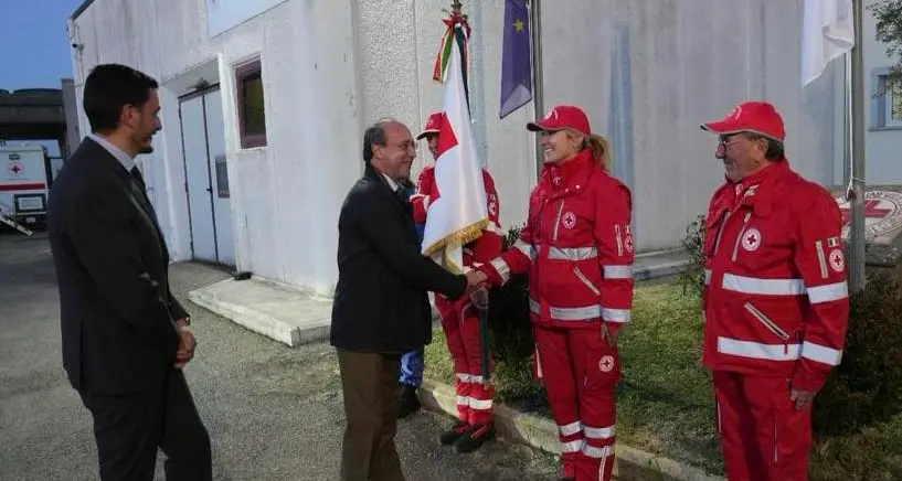 Il prefetto Capo visita la sede della Croce rossa di Viterbo
