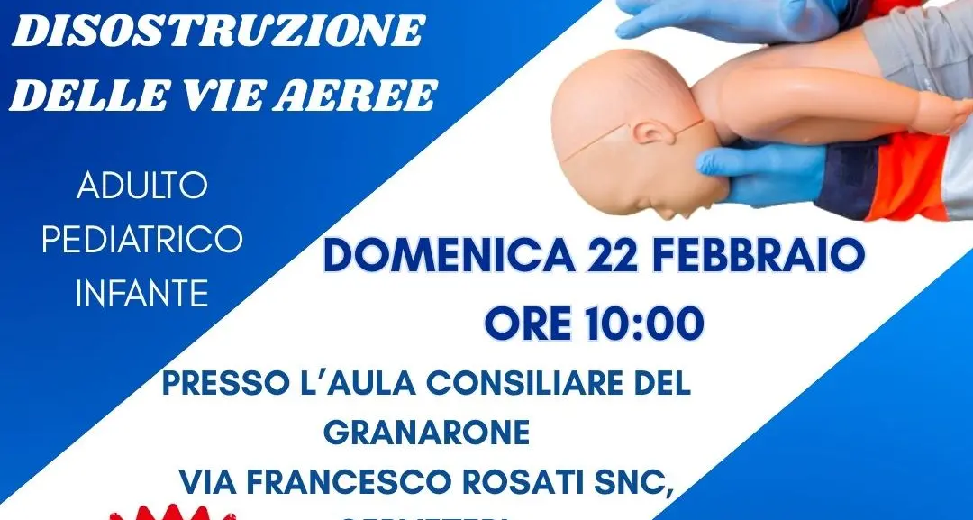Al via il corso di disostruzione delle vie aeree