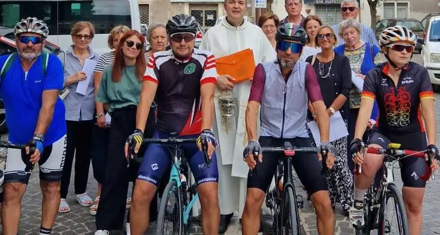 Anche i ciclisti di Tolfa e Allumiere hanno partecipato all’iniziativa della Diocesi