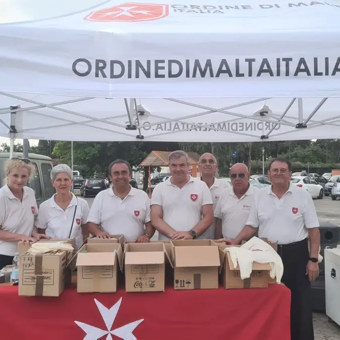 Ordine di Malta, raccolti 400 kg di generi alimentari