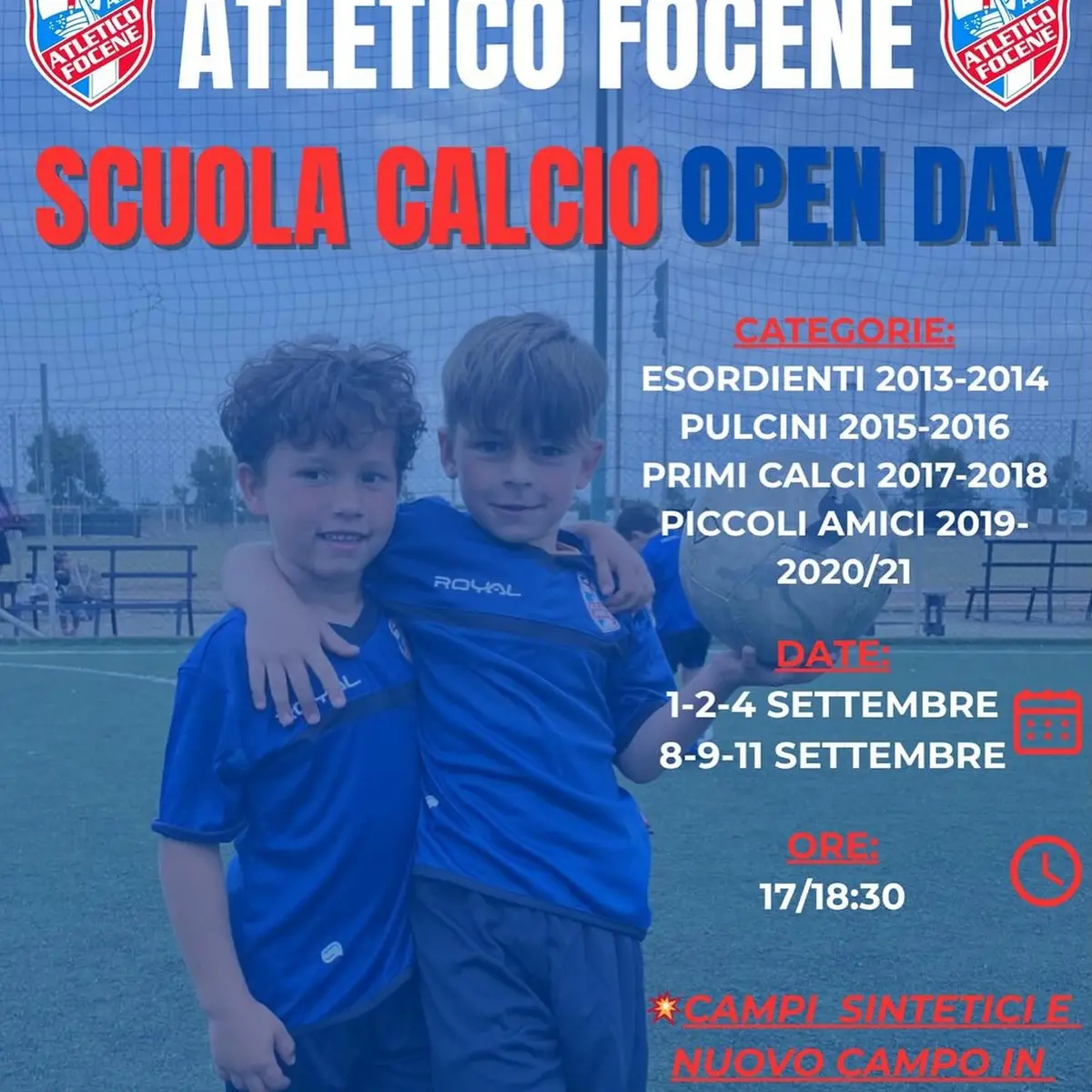 Atletico Focene, passione e crescita: da settembre al via gli Open Day