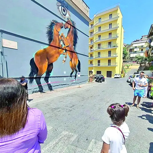 Prima opera di street art: “Tolfetani” di Moby Dick